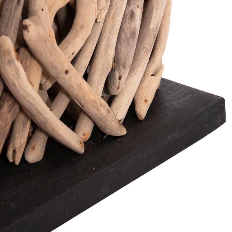 ΕΠΙΤΡΑΠΕΖΙΟ ΟΡΘΟΓΩΝΙΟ ΦΩΤΙΣΤΙΚΟ ART MAISON SHIVER DRIFTWOOD & ΛΕΥΚΟ ΚΑΠΕΛΟ 56x16.5x43Υεκ.