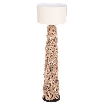 ΔΙΑΚΟΣΜΗΤΙΚΟ ΦΩΤΙΣΤΙΚΟ ΔΑΠΕΔΟΥ ART MAISON SHARON DRIFTWOOD--ΛΕΥΚΟ PVC Φ45x153Υεκ.