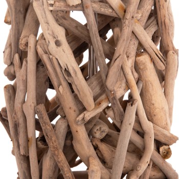 ΔΙΑΚΟΣΜΗΤΙΚΟ ΦΩΤΙΣΤΙΚΟ ΔΑΠΕΔΟΥ ART MAISON SHARON DRIFTWOOD--ΛΕΥΚΟ PVC Φ45x153Υεκ.
