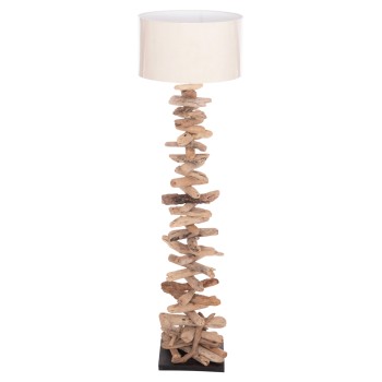 ΔΙΑΚΟΣΜΗΤΙΚΟ ΦΩΤΙΣΤΙΚΟ ΔΑΠΕΔΟΥ ART MAISON CARTER DRIFTWOOD--ΛΕΥΚΟ PVC Φ45x155Υεκ.