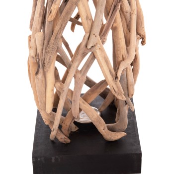 ΔΙΑΚΟΣΜΗΤΙΚΟ ΦΩΤΙΣΤΙΚΟ ΔΑΠΕΔΟΥ ART MAISON SHARD DRIFTWOOD ΣΕ ΦΥΣΙΚΟ 30x30x179Υεκ.