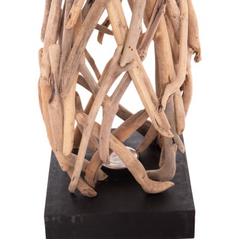 ΔΙΑΚΟΣΜΗΤΙΚΟ ΦΩΤΙΣΤΙΚΟ ΔΑΠΕΔΟΥ ART MAISON SHARD DRIFTWOOD ΣΕ ΦΥΣΙΚΟ 30x30x179Υεκ.