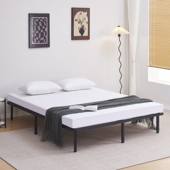 ΚΡΕΒΑΤΙ-ΥΠΟΣΤΡΩΜΑ ΔΙΠΛΟ ART MAISON ETSUKO ΜΕΤΑΛΛΙΚΟ ΜΑΥΡΟ ΓΙΑ ΣΤΡΩΜΑ 200x160εκ