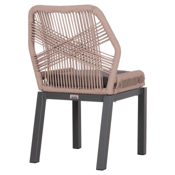 ΚΑΡΕΚΛΑ ΑΛΟΥΜΙΝΙΟΥ ART MAISON LILITH ΑΝΘΡΑΚΙ--ΣΧΟΙΝΙ ΜΠΕΖ 55,5x60x84,5Υεκ