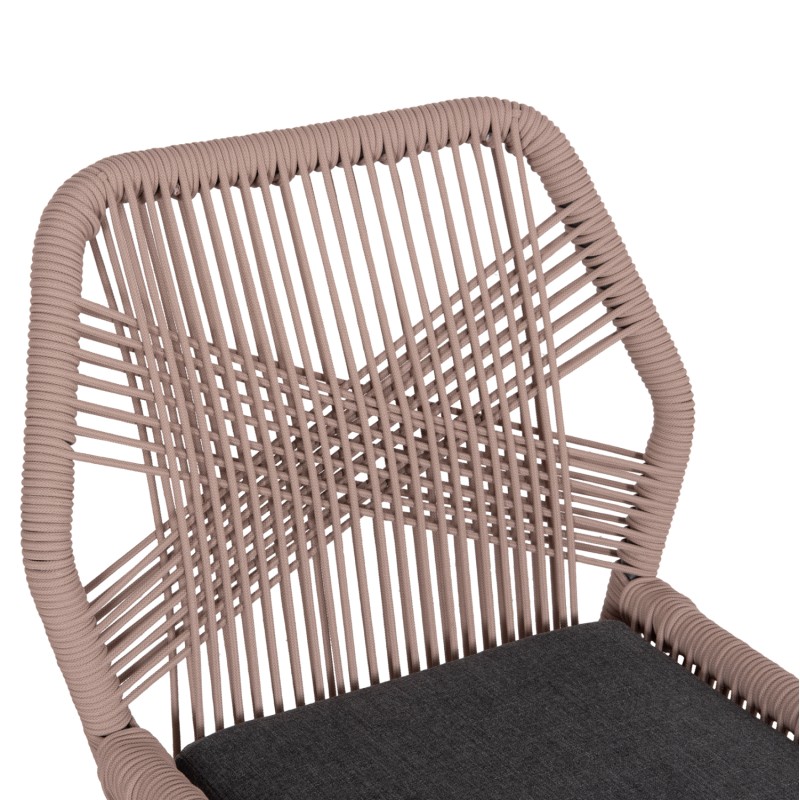 ΚΑΡΕΚΛΑ ΑΛΟΥΜΙΝΙΟΥ ART MAISON LILITH ΑΝΘΡΑΚΙ--ΣΧΟΙΝΙ ΜΠΕΖ 55,5x60x84,5Υεκ