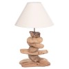 ΕΠΙΤΡΑΠΕΖΙΟ ΦΩΤΙΣΤΙΚΟ ART MAISON SHAMAN DRIFTWOOD & ΛΕΥΚΟ ΚΑΠΕΛΟ Φ35x57Υεκ.