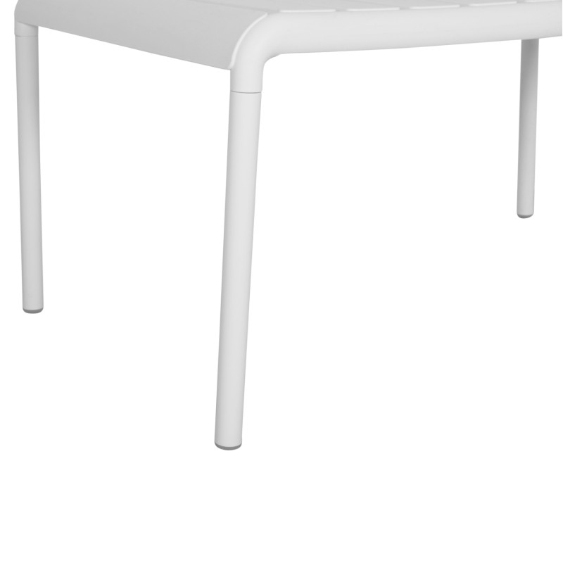 ΤΡΑΠΕΖΙ ΣΑΛΟΝΙΟΥ ΑRT MAISON HUSSAR ΕΞΩΤΕΡΙΚΟΥ ΧΩΡΟΥ ΧΑΜΗΛΟ ΠΟΛΥΠΡΟΠΥΛΕΝΙΟ ΛΕΥΚΟ 100x60x46Υεκ