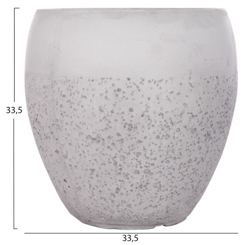 ΣΕΤ 3ΤΜΧ ΓΛΑΣΤΡΕΣ ΣΕΙΡΑ ART MAISON PHALANX FIBERCLAY ΛΕΥΚΟ Φ55x54.5Υεκ