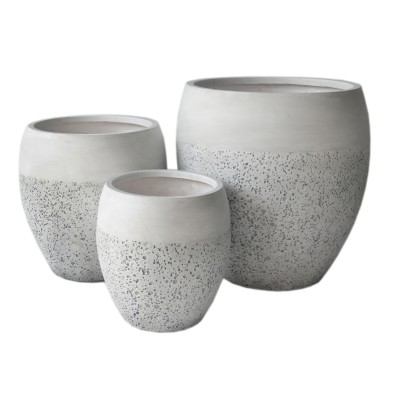 ΣΕΤ 3ΤΜΧ ΓΛΑΣΤΡΕΣ ΣΕΙΡΑ ART MAISON PHALANX FIBERCLAY ΛΕΥΚΟ Φ55x54.5Υεκ