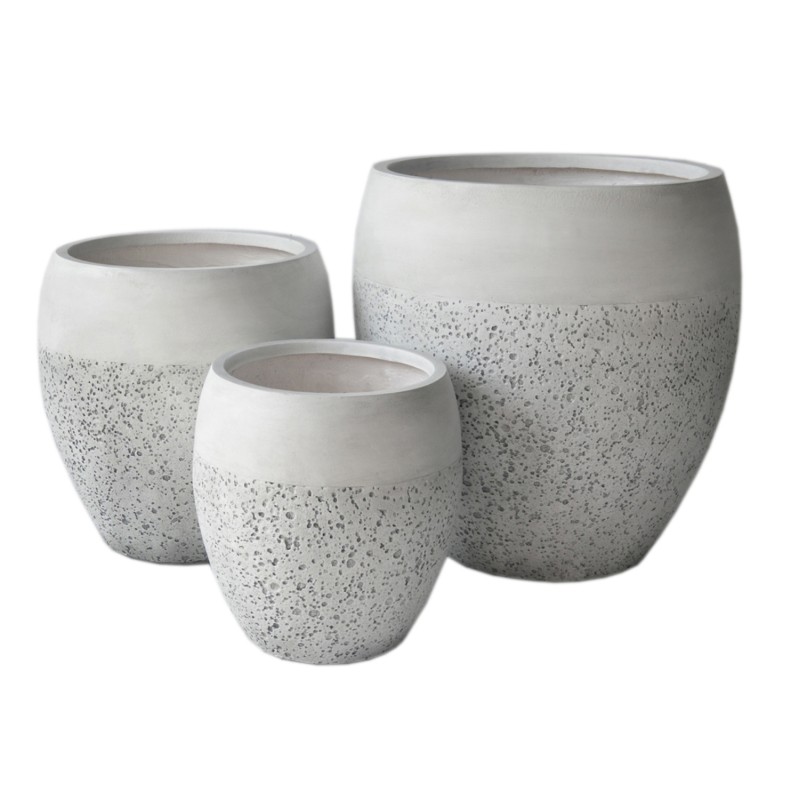 ΣΕΤ 3ΤΜΧ ΓΛΑΣΤΡΕΣ ΣΕΙΡΑ ART MAISON PHALANX FIBERCLAY ΛΕΥΚΟ Φ55x54.5Υεκ