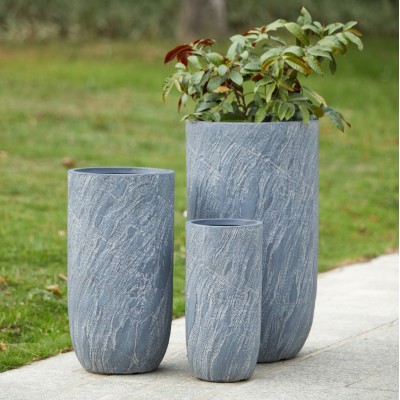 ΣΕΤ 3ΤΜΧ ΓΛΑΣΤΡΕΣ ΚΥΛΙΝΔΡΟΙ ΣΕΙΡΑ ART MAISON PHALANX FIBERCLAY-ΧΡΩΜΑ CEMENT Φ44x78.5Υεκ