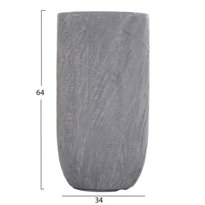 ΣΕΤ 3ΤΜΧ ΓΛΑΣΤΡΕΣ ΚΥΛΙΝΔΡΟΙ ΣΕΙΡΑ ART MAISON PHALANX FIBERCLAY-ΧΡΩΜΑ CEMENT Φ44x78.5Υεκ