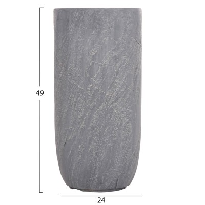 ΣΕΤ 3ΤΜΧ ΓΛΑΣΤΡΕΣ ΚΥΛΙΝΔΡΟΙ ΣΕΙΡΑ ART MAISON PHALANX FIBERCLAY-ΧΡΩΜΑ CEMENT Φ44x78.5Υεκ