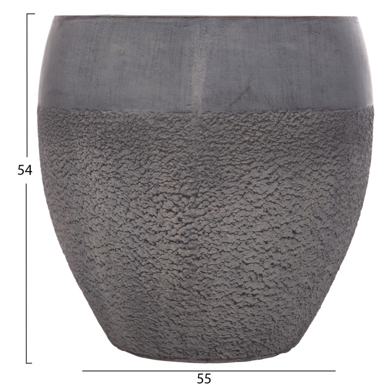 ΣΕΤ 3ΤΜΧ ΓΛΑΣΤΡΕΣ ΣΕΙΡΑ ART MAISON PHALANX FIBERCLAY-ΣΕ ΣΚΟΥΡΟ CEMENT ΧΡΩΜΑ Φ55x54Υεκ