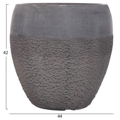 ΣΕΤ 3ΤΜΧ ΓΛΑΣΤΡΕΣ ΣΕΙΡΑ ART MAISON PHALANX FIBERCLAY-ΣΕ ΣΚΟΥΡΟ CEMENT ΧΡΩΜΑ Φ55x54Υεκ