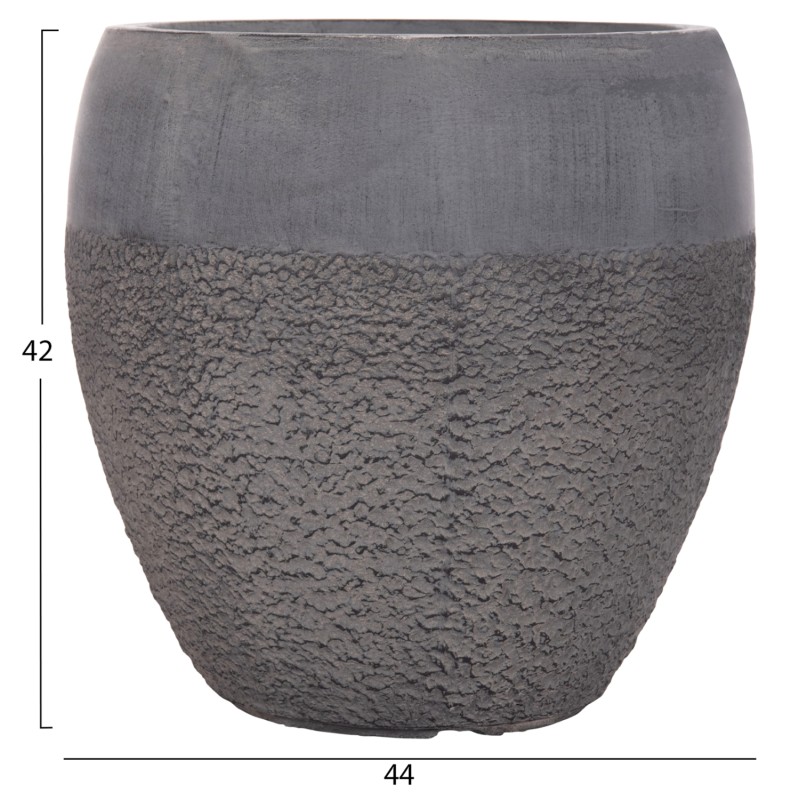 ΣΕΤ 3ΤΜΧ ΓΛΑΣΤΡΕΣ ΣΕΙΡΑ ART MAISON PHALANX FIBERCLAY-ΣΕ ΣΚΟΥΡΟ CEMENT ΧΡΩΜΑ Φ55x54Υεκ