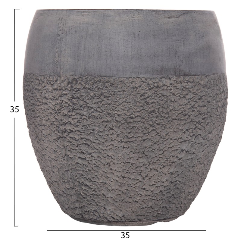 ΣΕΤ 3ΤΜΧ ΓΛΑΣΤΡΕΣ ΣΕΙΡΑ ART MAISON PHALANX FIBERCLAY-ΣΕ ΣΚΟΥΡΟ CEMENT ΧΡΩΜΑ Φ55x54Υεκ