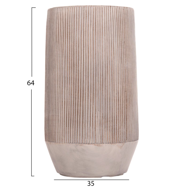 ΣΕΤ 2ΤΜΧ ΓΛΑΣΤΡΕΣ ΚΥΛΙΝΔΡΟΙ ΣΕΙΡΑ ART MAISON PHALANX FIBERCLAY-ΧΡΩΜΑ CEMENT Φ36x63.5Υεκ