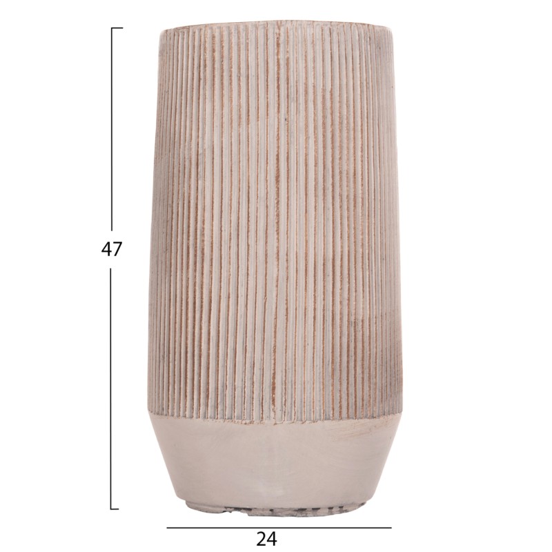 ΣΕΤ 2ΤΜΧ ΓΛΑΣΤΡΕΣ ΚΥΛΙΝΔΡΟΙ ΣΕΙΡΑ ART MAISON PHALANX FIBERCLAY-ΧΡΩΜΑ CEMENT Φ36x63.5Υεκ