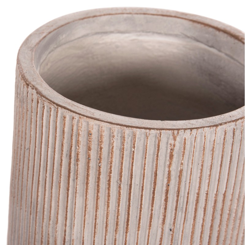 ΣΕΤ 2ΤΜΧ ΓΛΑΣΤΡΕΣ ΚΥΛΙΝΔΡΟΙ ΣΕΙΡΑ ART MAISON PHALANX FIBERCLAY-ΧΡΩΜΑ CEMENT Φ36x63.5Υεκ