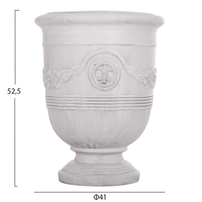 ΣΕΤ 3ΤΜΧ ΓΛΑΣΤΡΕΣ ΜΕ ΑΝΑΓΛΥΦΟ ART MAISON PHALANX FIBERCLAY-ΣΕ ΥΠΟΛΕΥΚΟ Φ57.5x72.5Υεκ