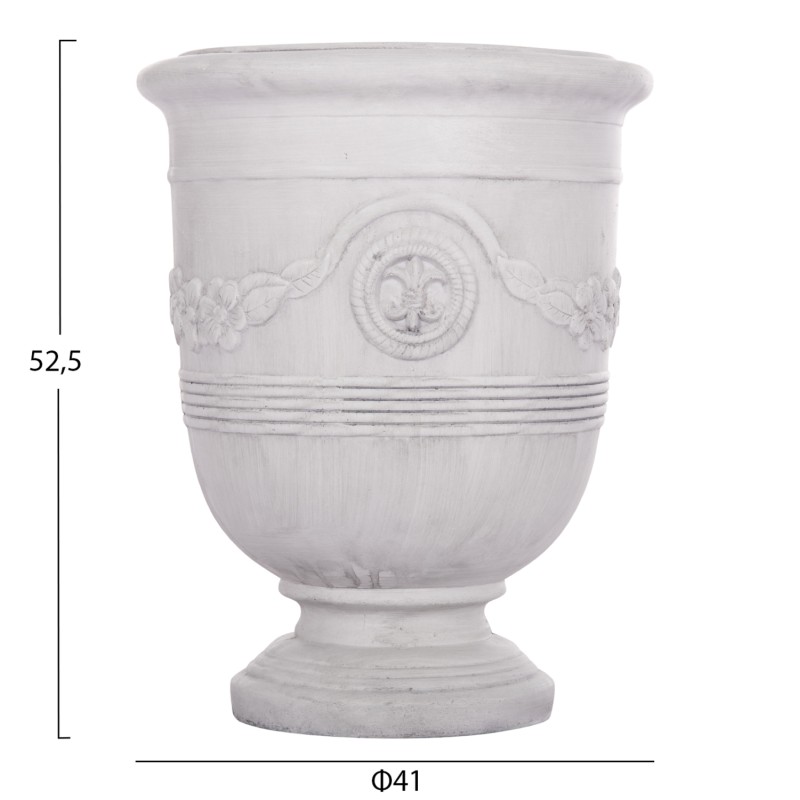 ΣΕΤ 3ΤΜΧ ΓΛΑΣΤΡΕΣ ΜΕ ΑΝΑΓΛΥΦΟ ART MAISON PHALANX FIBERCLAY-ΣΕ ΥΠΟΛΕΥΚΟ Φ57.5x72.5Υεκ