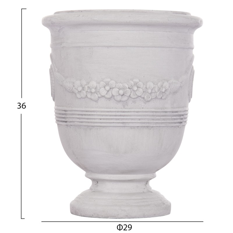 ΣΕΤ 3ΤΜΧ ΓΛΑΣΤΡΕΣ ΜΕ ΑΝΑΓΛΥΦΟ ART MAISON PHALANX FIBERCLAY-ΣΕ ΥΠΟΛΕΥΚΟ Φ57.5x72.5Υεκ