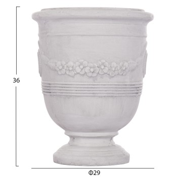 ΣΕΤ 3ΤΜΧ ΓΛΑΣΤΡΕΣ ΜΕ ΑΝΑΓΛΥΦΟ ART MAISON PHALANX FIBERCLAY-ΣΕ ΥΠΟΛΕΥΚΟ Φ57.5x72.5Υεκ