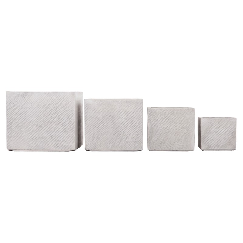 ΣΕΤ 4ΤΜΧ ΓΛΑΣΤΡΕΣ ΤΕΤΡΑΓΩΝΕΣ ART MAISON PHALANX FIBERCLAY ΓΚΡΙ CEMENT 37x37x31.5Υεκ. ΣΕΤ 4ΤΜΧ ΓΛΑΣΤΡΕΣ ΤΕΤΡΑΓΩΝΕΣ ART MAISON PHALANX FIBERCLAY ΓΚΡΙ CEMENT 37x37x31.5Υεκ.