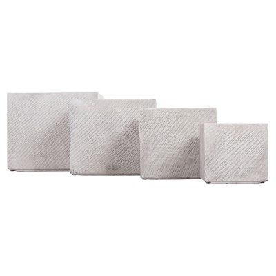 ΣΕΤ 4ΤΜΧ ΓΛΑΣΤΡΕΣ ΤΕΤΡΑΓΩΝΕΣ ART MAISON PHALANX FIBERCLAY ΓΚΡΙ CEMENT 37x37x31.5Υεκ. ΣΕΤ 4ΤΜΧ ΓΛΑΣΤΡΕΣ ΤΕΤΡΑΓΩΝΕΣ ART MAISON PHALANX FIBERCLAY ΓΚΡΙ CEMENT 37x37x31.5Υεκ.