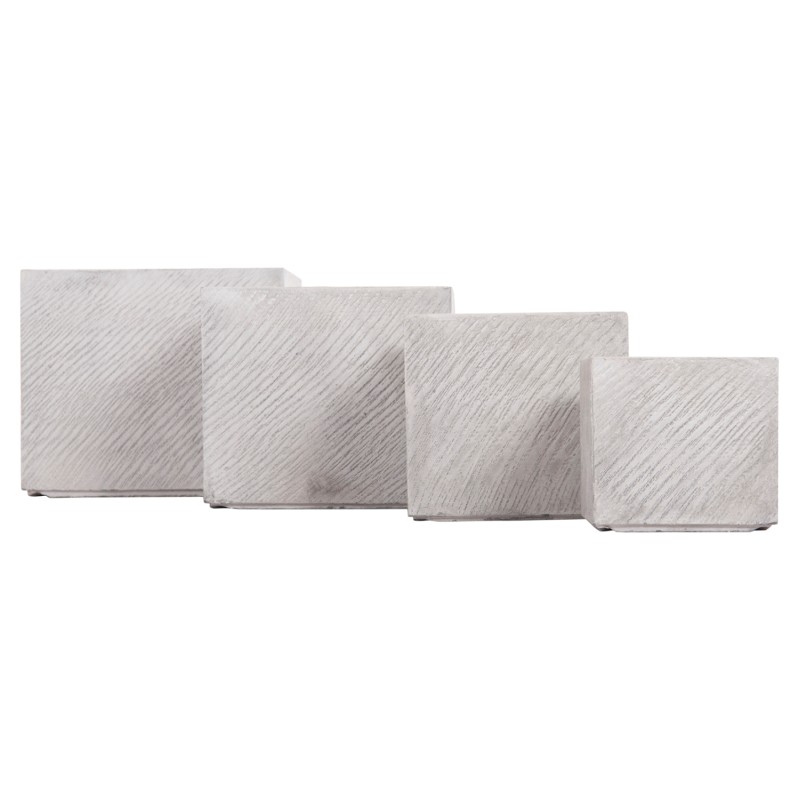 ΣΕΤ 4ΤΜΧ ΓΛΑΣΤΡΕΣ ΤΕΤΡΑΓΩΝΕΣ ART MAISON PHALANX FIBERCLAY ΓΚΡΙ CEMENT 37x37x31.5Υεκ. ΣΕΤ 4ΤΜΧ ΓΛΑΣΤΡΕΣ ΤΕΤΡΑΓΩΝΕΣ ART MAISON PHALANX FIBERCLAY ΓΚΡΙ CEMENT 37x37x31.5Υεκ.