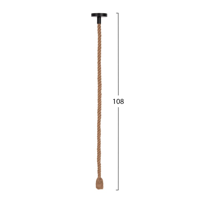 ΦΩΤΙΣΤΙΚΟ ΟΡΟΦΗΣ ART MAISON FAVARO ΚΡΕΜΑΣΤΟ ΜΕ ΛΑΜΠΤΗΡΑ--ΣΧΟΙΝΙ 1m ΠΑΧΟΥΣ 2cm-ΝΤΟΥΙ Ε27