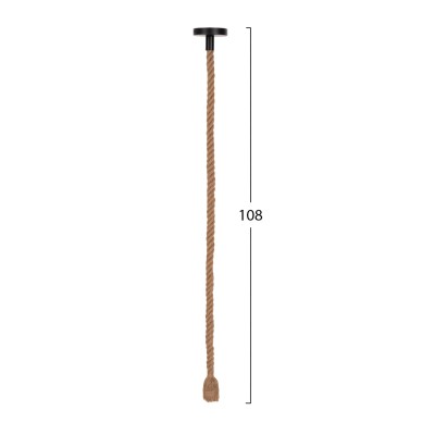 ΦΩΤΙΣΤΙΚΟ ΟΡΟΦΗΣ ART MAISON FAVARO ΚΡΕΜΑΣΤΟ ΜΕ ΛΑΜΠΤΗΡΑ--ΣΧΟΙΝΙ 1m ΠΑΧΟΥΣ 2cm-ΝΤΟΥΙ Ε27