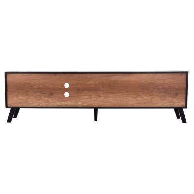 ΕΠΙΠΛΟ ΤΗΛΕΟΡΑΣΗΣ ART MAISON RYOUTA ΜΕΛΑΜΙΝΗ ΣΕ ΜΑΥΡΟ-ΦΥΣΙΚΟ 180x40x51Υεκ.