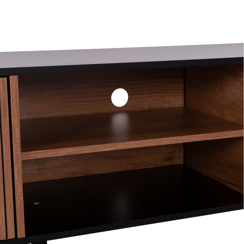 ΕΠΙΠΛΟ ΤΗΛΕΟΡΑΣΗΣ ART MAISON RYOUTA ΜΕΛΑΜΙΝΗ ΣΕ ΜΑΥΡΟ-ΦΥΣΙΚΟ 180x40x51Υεκ.