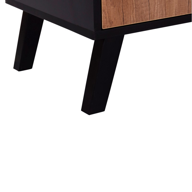 ΕΠΙΠΛΟ ΤΗΛΕΟΡΑΣΗΣ ART MAISON RYOUTA ΜΕΛΑΜΙΝΗ ΣΕ ΜΑΥΡΟ-ΦΥΣΙΚΟ 180x40x51Υεκ.