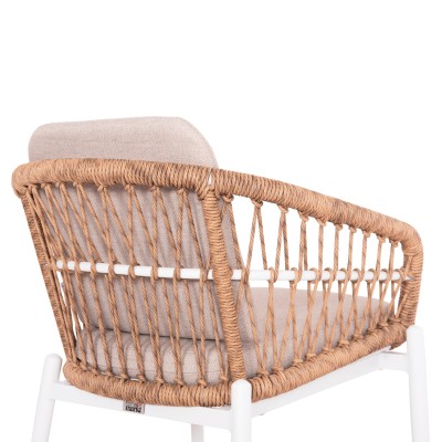 ΣΕΤ ΤΡΑΠΕΖΑΡΙΑΣ ΕΞ.ΧΩΡΟΥ 7ΤΜΧ ART MAISON BRAIXEN ΛΕΥΚΟ ΑΛΟΥΜΙΝΙΟ--P.E.RATTAN