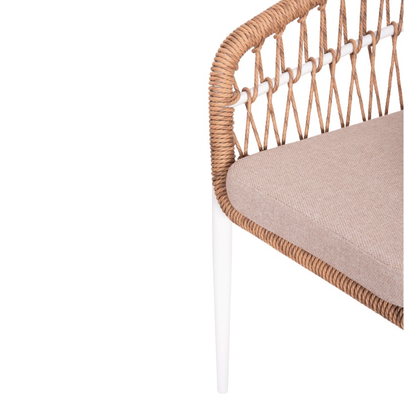 ΣΕΤ ΤΡΑΠΕΖΑΡΙΑΣ ΕΞ.ΧΩΡΟΥ 7ΤΜΧ ART MAISON BRAIXEN ΛΕΥΚΟ ΑΛΟΥΜΙΝΙΟ--P.E.RATTAN