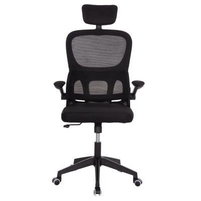 ΚΑΡΕΚΛΑ ΓΡΑΦΕΙΟΥ ART MAISON LASSO ΜΑΥΡΟ MESH & PP ΣΚΕΛΕΤΟΣ 64x60x117-127Υεκ.