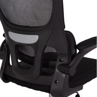 ΚΑΡΕΚΛΑ ΓΡΑΦΕΙΟΥ ART MAISON LASSO ΜΑΥΡΟ MESH & PP ΣΚΕΛΕΤΟΣ 64x60x117-127Υεκ.