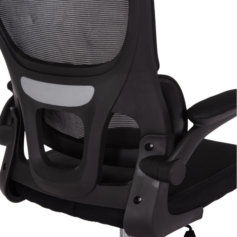 ΚΑΡΕΚΛΑ ΓΡΑΦΕΙΟΥ ART MAISON LASSO ΜΑΥΡΟ MESH & PP ΣΚΕΛΕΤΟΣ 64x60x117-127Υεκ.