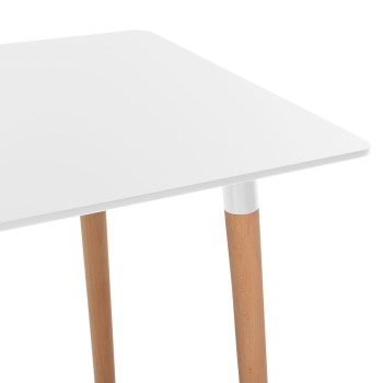 ΣΕΤ ΤΡΑΠΕΖΑΡΙΑΣ 5ΤΜΧ ART MAISON HAMMOND ΛΕΥΚΟ MDF-ΜΠΕΖ ΥΦΑΣΜΑ