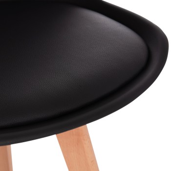 ΣΕΤ ΤΡΑΠΕΖΑΡΙΑΣ 5ΤΜΧ ART MAISON GYORO MDF TOP ΣΕ ΜΑΥΡΟ--ΠΟΔΙΑ ΟΞΙΑΣ