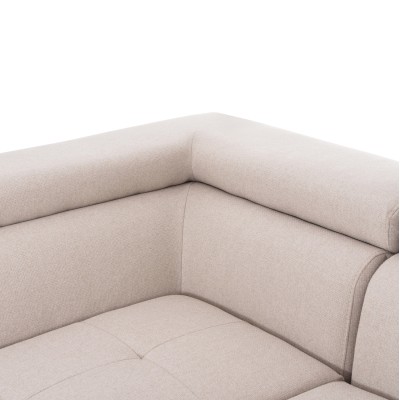 ΓΩΝΙΑΚΟΣ ΚΑΝΑΠΕΣ-ΚΡΕΒΑΤΙ ΜΕ ΑΠΟΘ.ΧΩΡΟ ART MAISON AHIRU ΜΠΕΖ ΥΦΑΣΜΑ 285x205x90Υεκ.