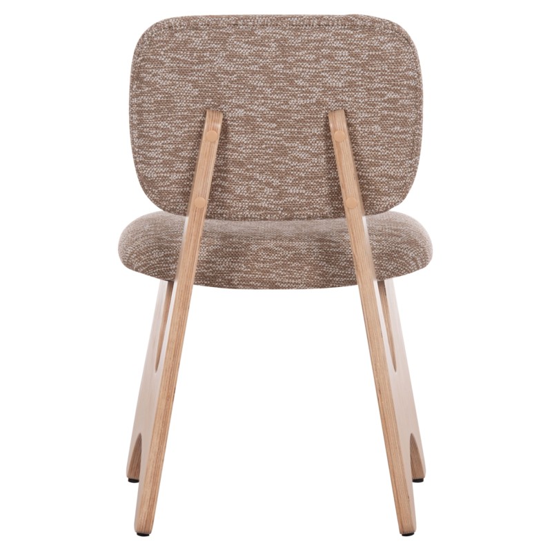 ΚΑΡΕΚΛΑ ΤΡΑΠΕΖΑΡΙΑΣ ART MAISON LACROIX ΚΑΦΕ ΥΦΑΣΜΑ-PLYWOOD ΧΡΩΜΑ ΔΡΥΟΣ 53x56x78Υεκ.