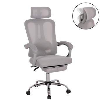 ΚΑΡΕΚΛΑ ΓΡΑΦΕΙΟΥ ART MAISON ENAMORUS ΓΚΡΙ MESH-ΓΚΡΙ ΣΚΕΛΕΤΟΣ NYLON 61x62x123Υ