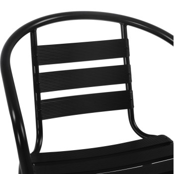 ΣΕΤ ΤΡΑΠΕΖΑΡΙΑΣ 5ΤΜΧ ART MAISON GOTTI ΚΑΡΕΚΛΕΣ ΜΕΤΑΛΛΙΚΕΣ & ΤΡΑΠΕΖΙ 110x60 ΜΑΥΡΟ