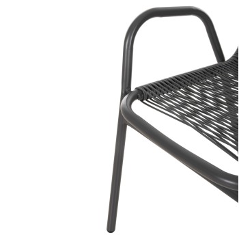 ΣΕΤ ΤΡΑΠΕΖΑΡΙΑΣ 5ΤΜΧ ART MAISON GOROBE ΚΑΡΕΚΛΕΣ ΜΕΤΑΛΛΙΚΕΣ & ΤΡΑΠΕΖΙ 110x60 ΓΚΡΙ