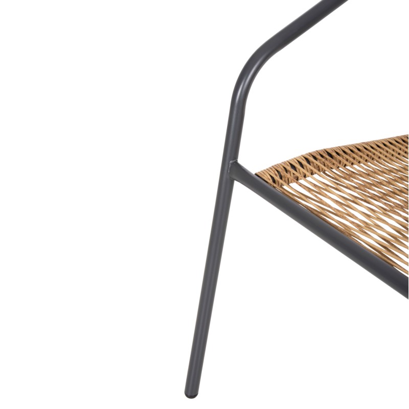 ΣΕΤ ΤΡΑΠΕΖΑΡΙΑΣ 5ΤΜΧ ART MAISON GONBE ΚΑΡΕΚΛΕΣ ΜΕΤΑΛ.& ΤΡΑΠΕΖΙ 110x60 ΓΚΡΙ-ΦΥΣΙΚΟ