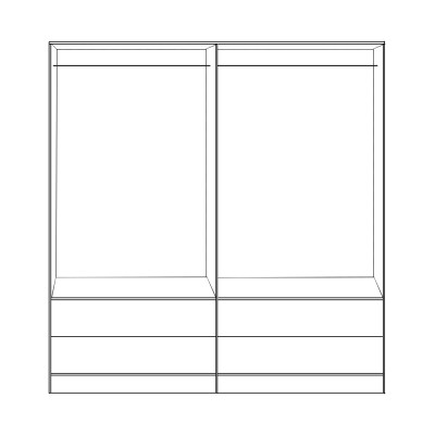 ΝΤΟΥΛΑΠΑ 4ΦΥΛΛΗ ART MAISON DIDIT ME 4 ΣΥΡΤΑΡΙΑ ΜΕΛΑΜΙΝΗ ΣΕ ΛΕΥΚΟ 160x42,5x180,5Υεκ